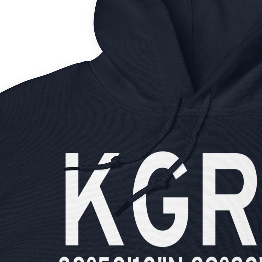 Greenville Airport (KGRE) ICAO Hoodie Sweatshirt 