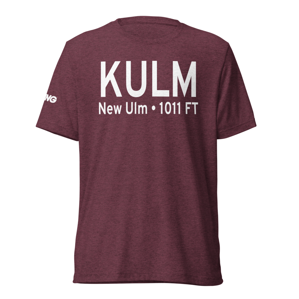 New Ulm Municipal Airport (KULM) ICAO Tri-blend T-Shirt 