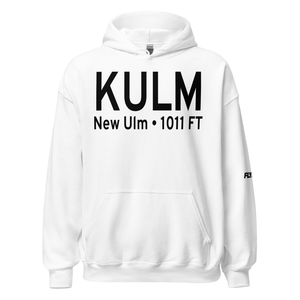New Ulm Municipal Airport (KULM) ICAO Hoodie Sweatshirt 
