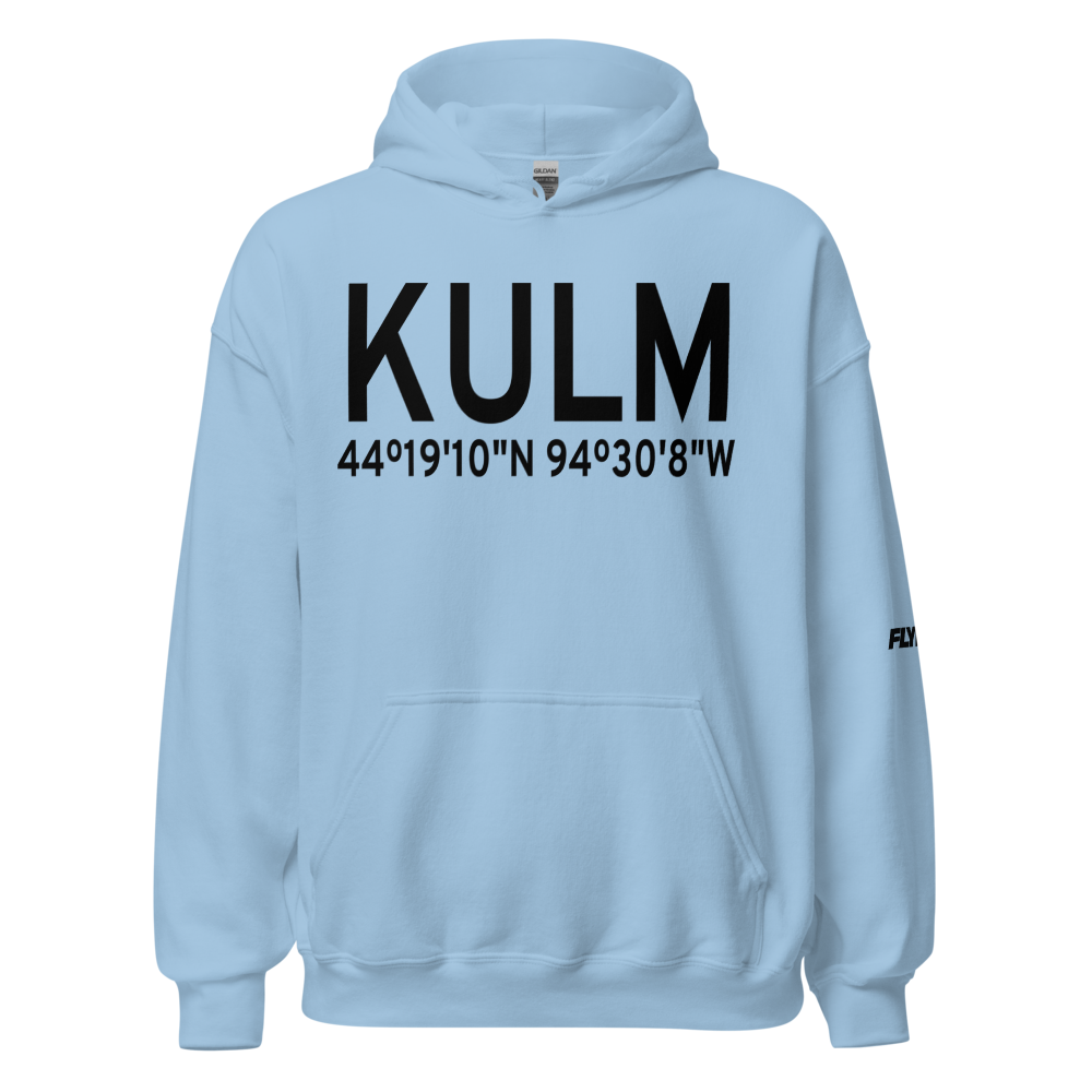 New Ulm Municipal Airport (KULM) ICAO Hoodie Sweatshirt 