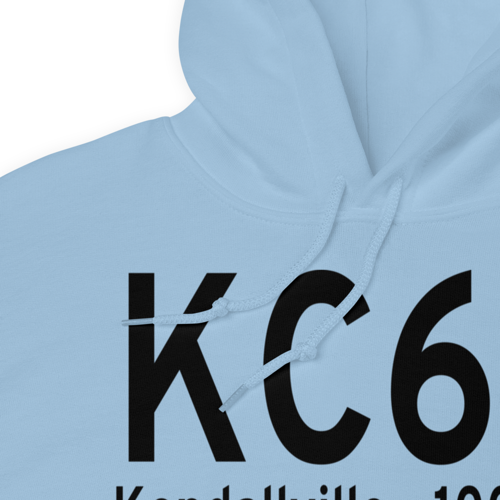 Kendallville Municipal Airport (KC62) ICAO Hoodie Sweatshirt 