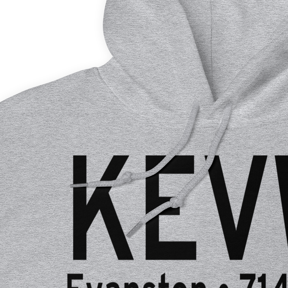 Evanston-Uinta County Airport-Burns Field (KEVW) ICAO Hoodie Sweatshirt 