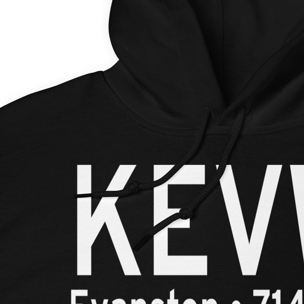 Evanston-Uinta County Airport-Burns Field (KEVW) ICAO Hoodie Sweatshirt 