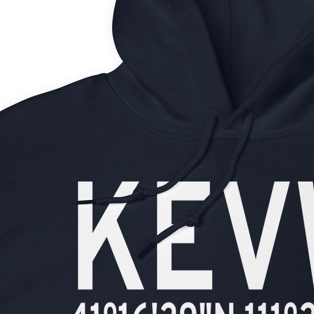 Evanston-Uinta County Airport-Burns Field (KEVW) ICAO Hoodie Sweatshirt 
