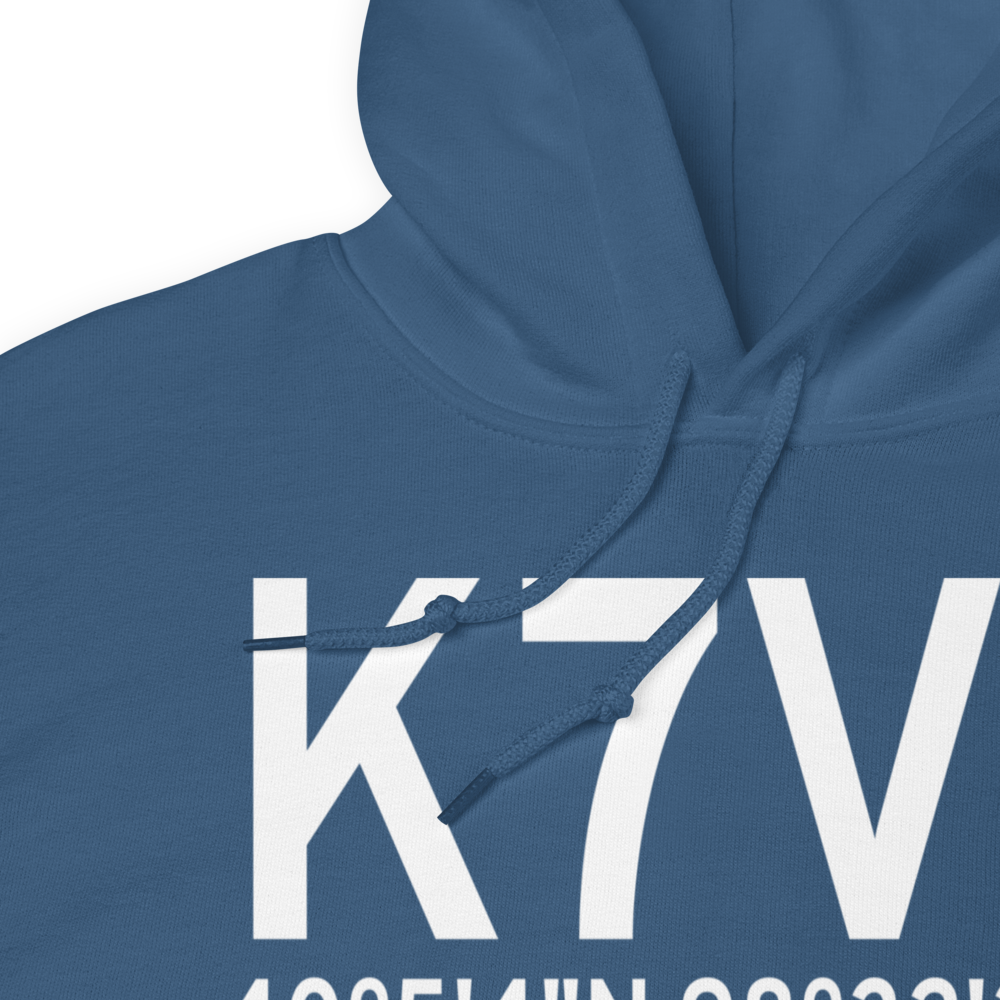 Red Cloud Municipal Airport (K7V7) ICAO Hoodie Sweatshirt 