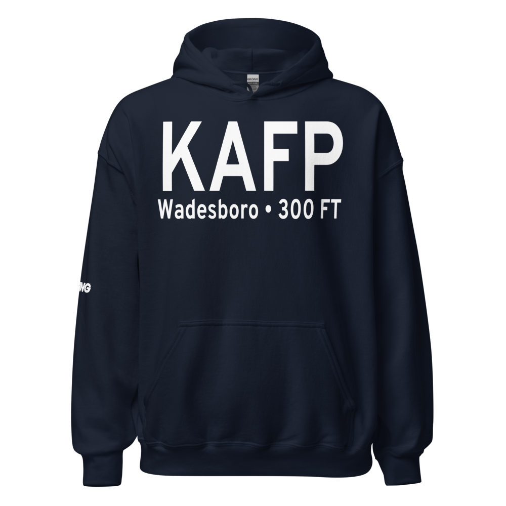 Anson County Airport - Jeff Cloud Field (KAFP) ICAO Hoodie Sweatshirt 