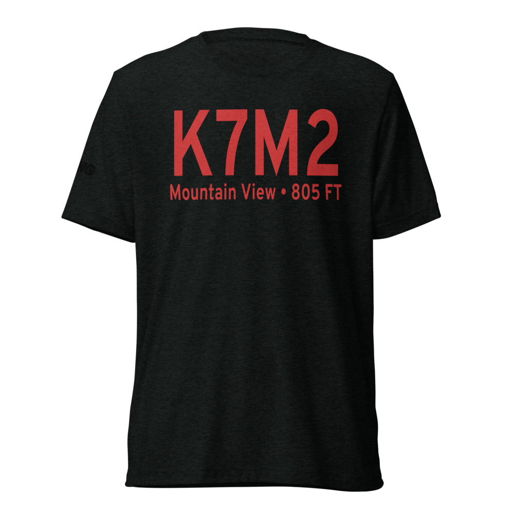 Mountain View Wilcox Memorial Field (K7M2) ICAO Tri-blend T-Shirt 