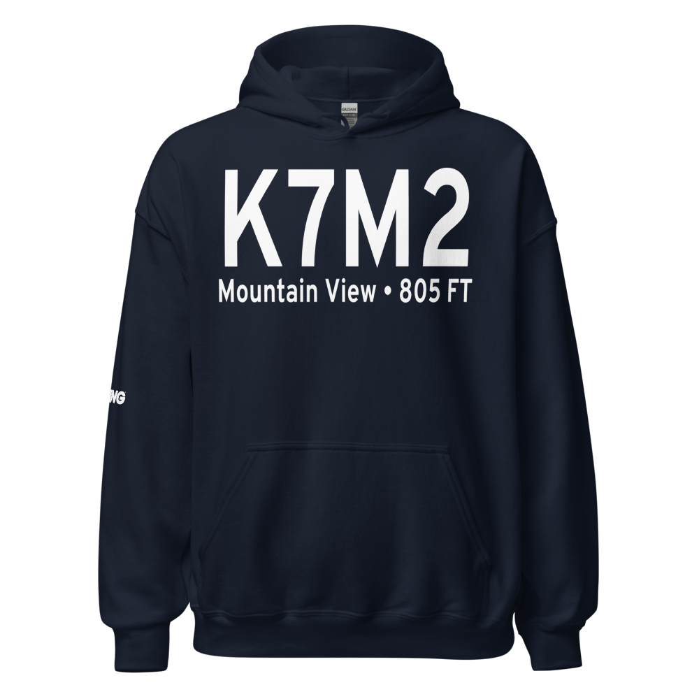 Mountain View Wilcox Memorial Field (K7M2) ICAO Hoodie Sweatshirt 