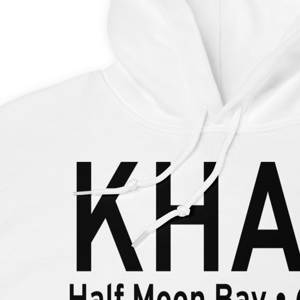 Half Moon Bay Airport (KHAF) ICAO Hoodie Sweatshirt 