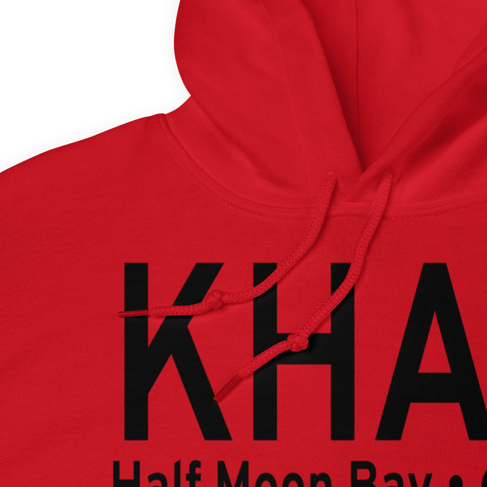 Half Moon Bay Airport (KHAF) ICAO Hoodie Sweatshirt 