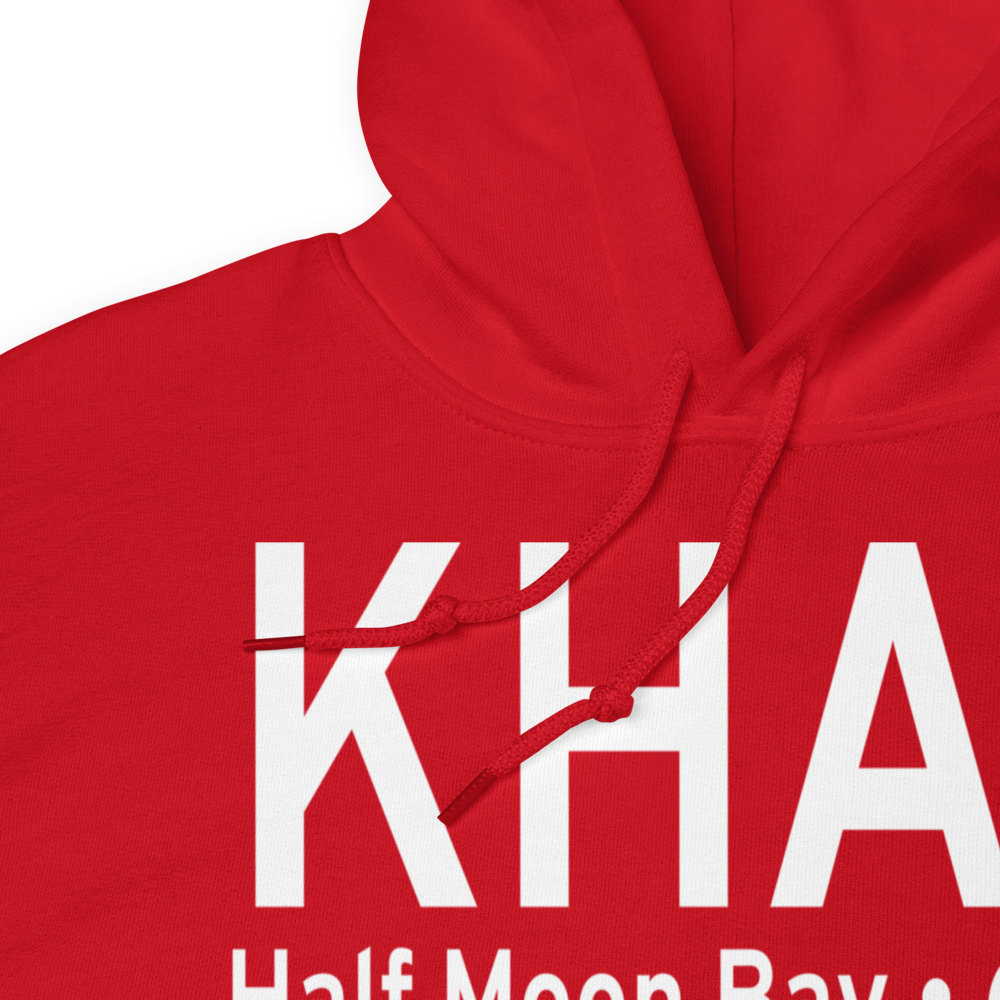 Half Moon Bay Airport (KHAF) ICAO Hoodie Sweatshirt 