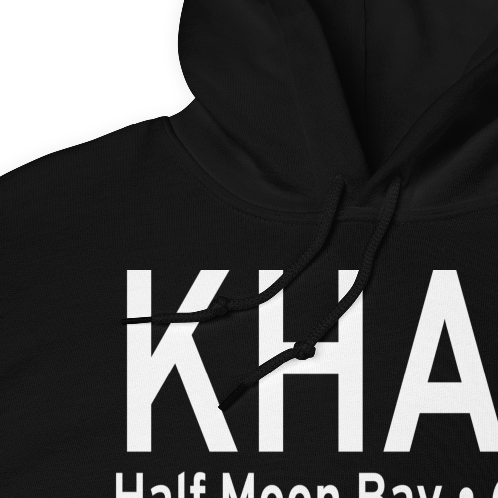 Half Moon Bay Airport (KHAF) ICAO Hoodie Sweatshirt 