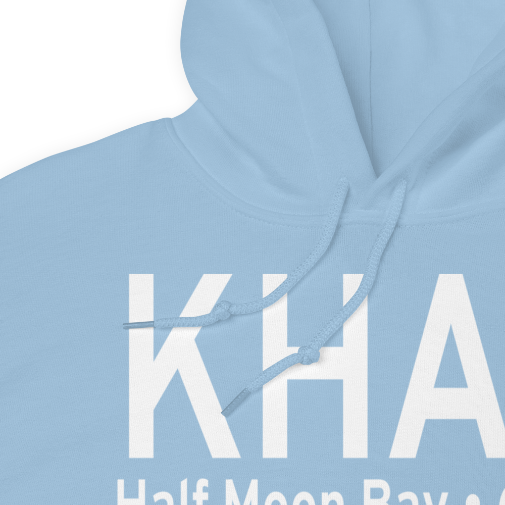 Half Moon Bay Airport (KHAF) ICAO Hoodie Sweatshirt 