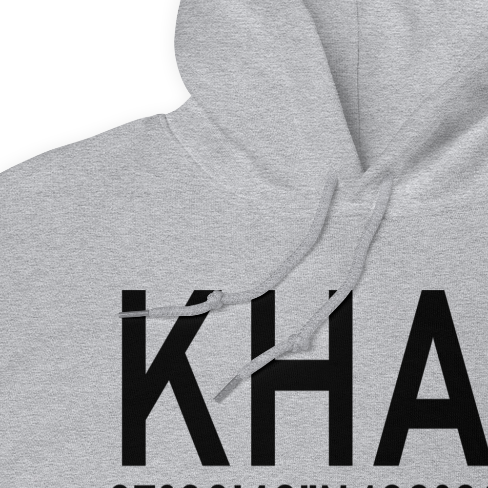 Half Moon Bay Airport (KHAF) ICAO Hoodie Sweatshirt 