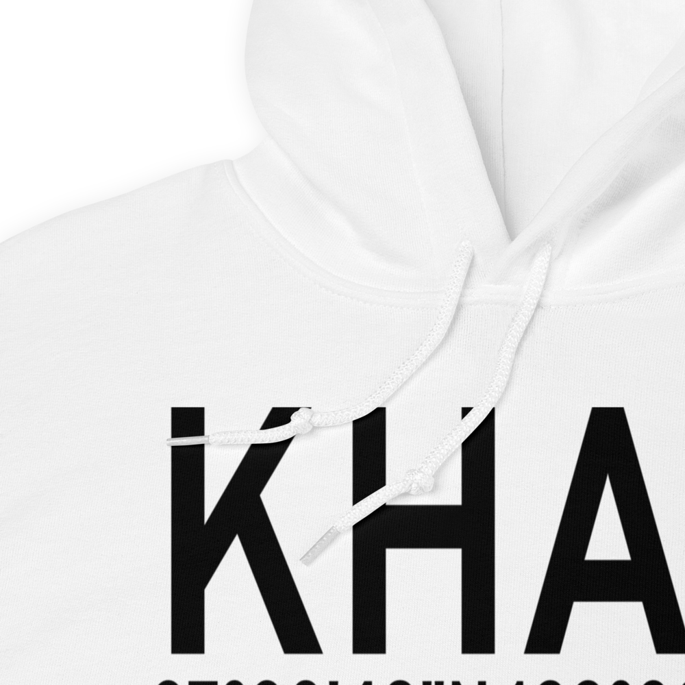 Half Moon Bay Airport (KHAF) ICAO Hoodie Sweatshirt 