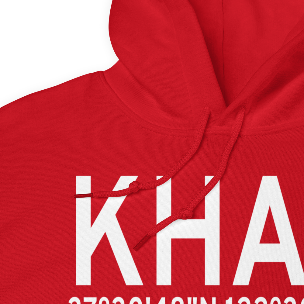 Half Moon Bay Airport (KHAF) ICAO Hoodie Sweatshirt 