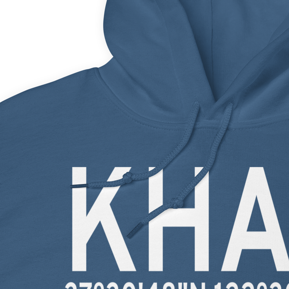 Half Moon Bay Airport (KHAF) ICAO Hoodie Sweatshirt 