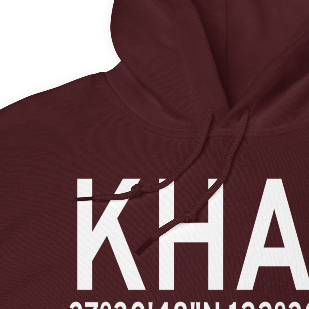 Half Moon Bay Airport (KHAF) ICAO Hoodie Sweatshirt 