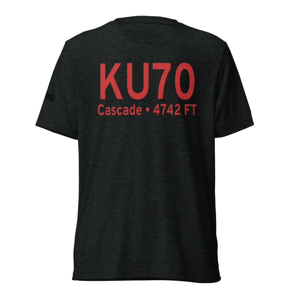 Cascade Airport (KU70) ICAO Tri-blend T-Shirt 