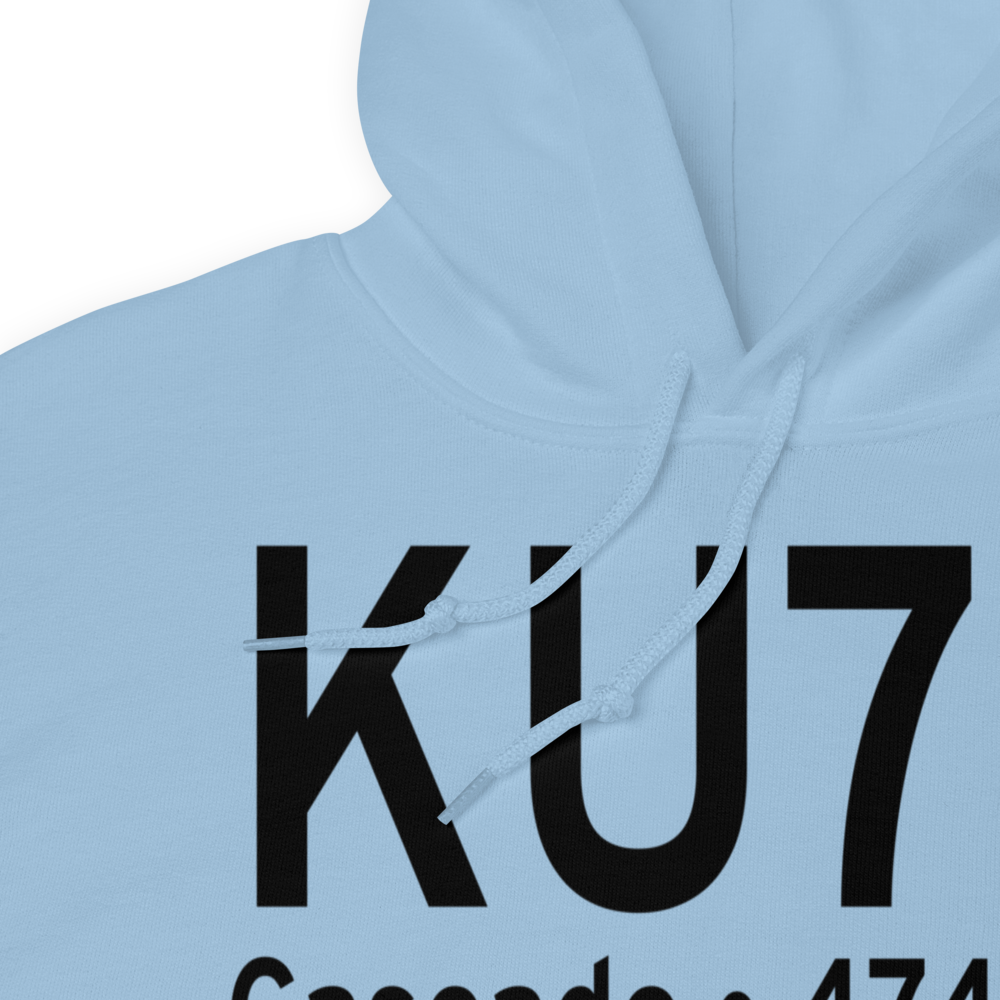 Cascade Airport (KU70) ICAO Hoodie Sweatshirt 