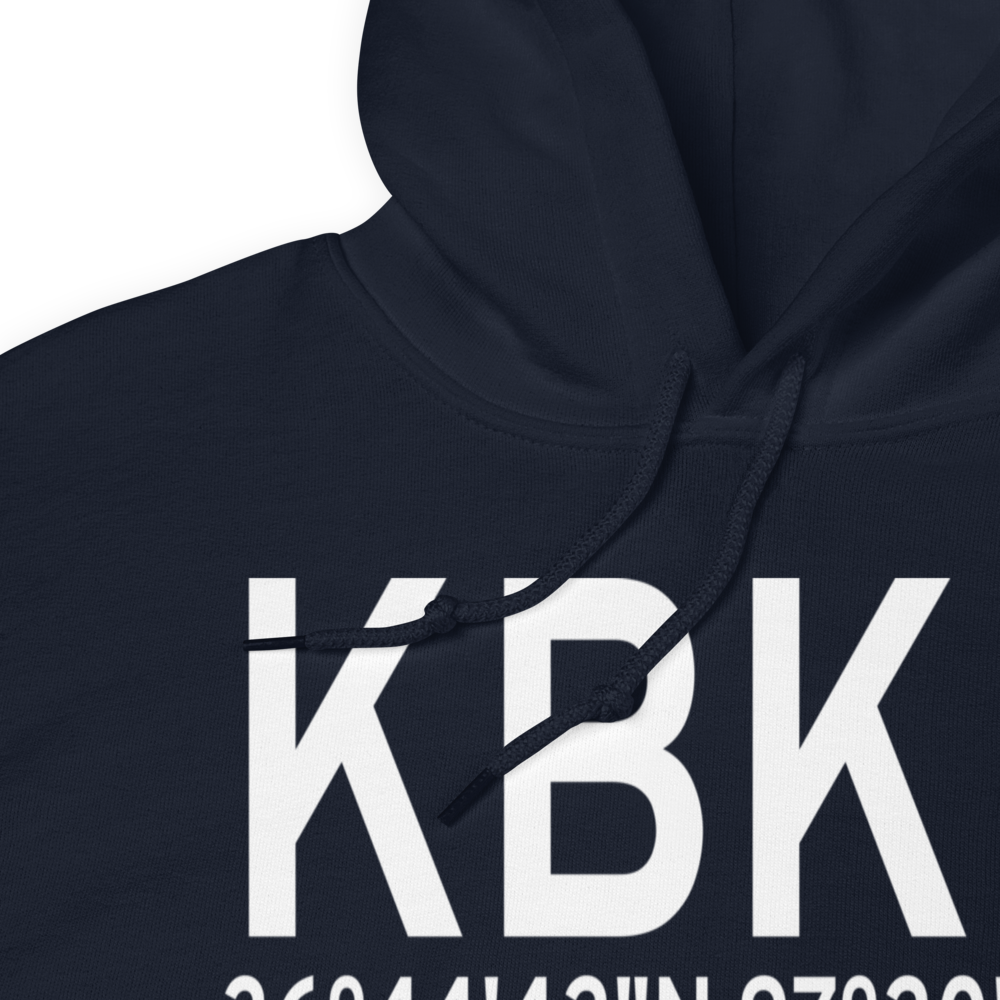 Blackwell Tonkawa Municipal Airport (KBKN) ICAO Hoodie Sweatshirt 