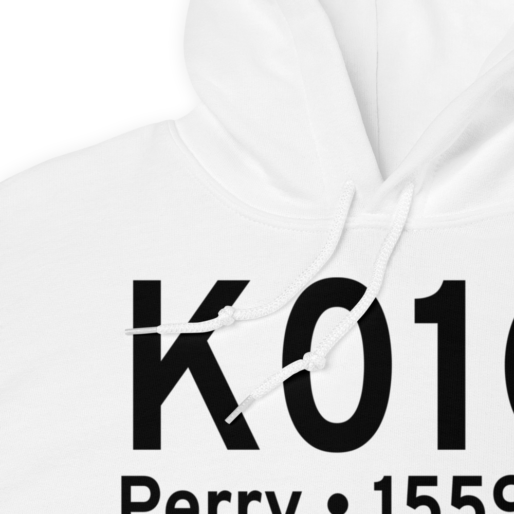 Perry-Warsaw Airport (K01G) ICAO Hoodie Sweatshirt 