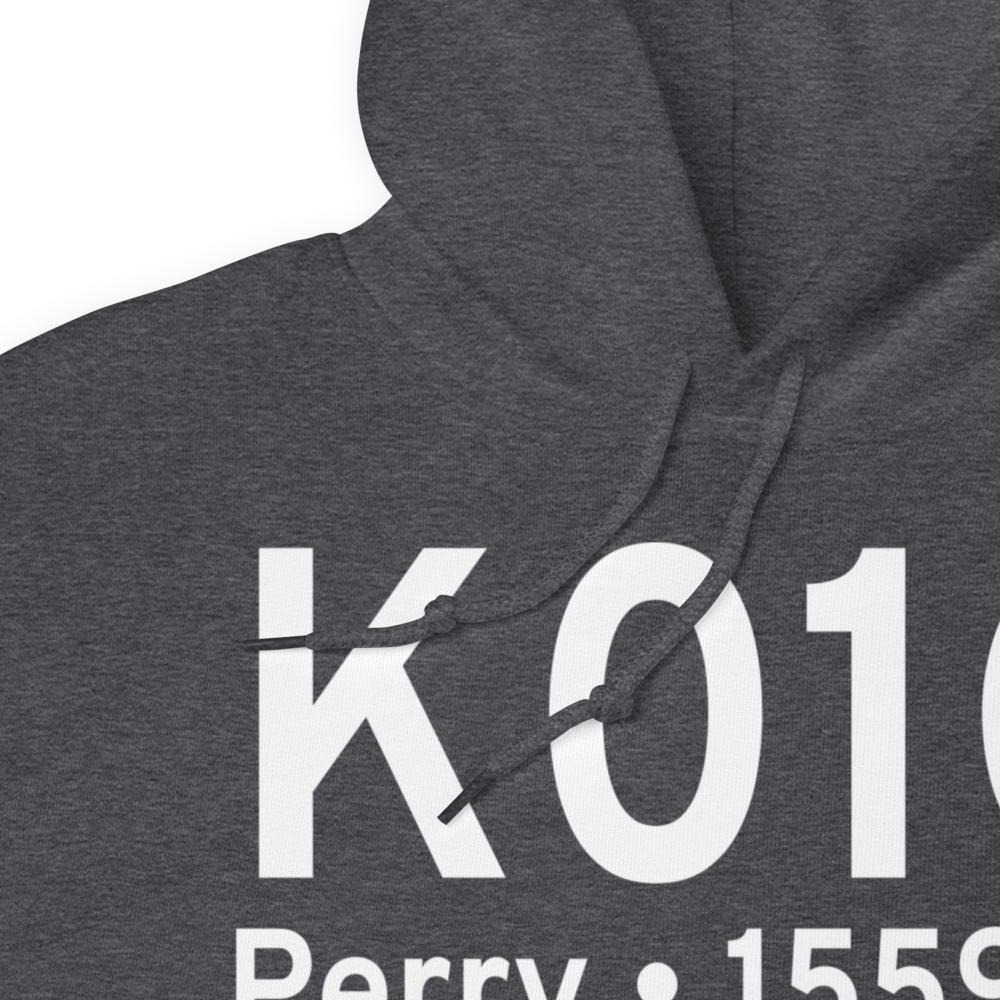 Perry-Warsaw Airport (K01G) ICAO Hoodie Sweatshirt 