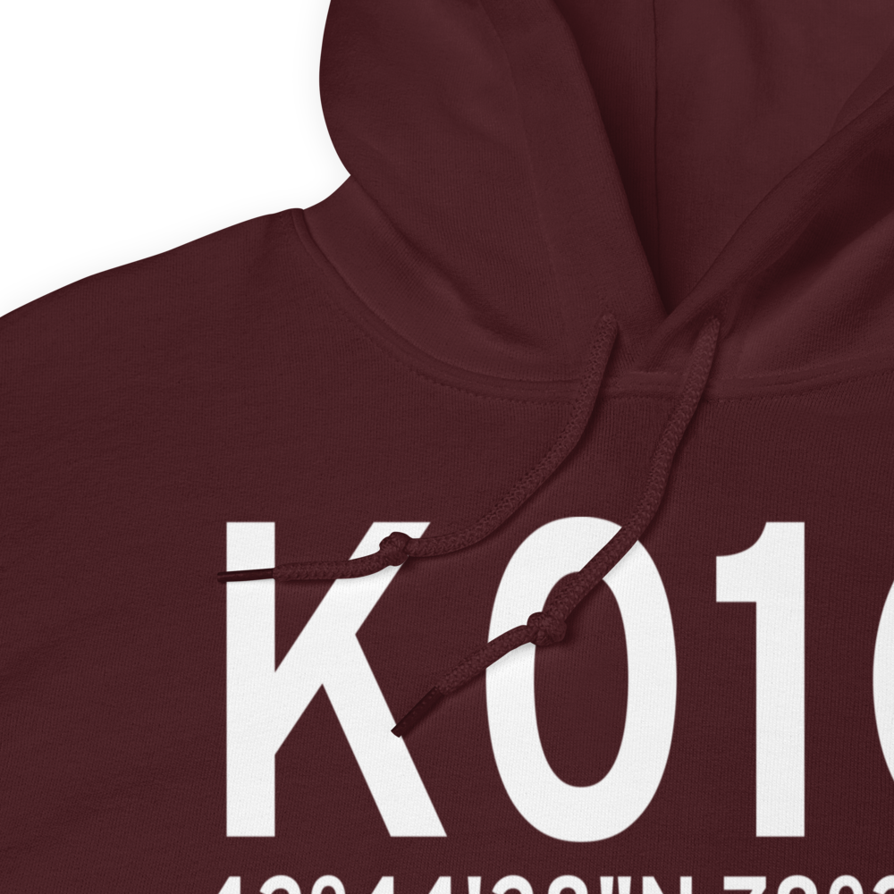 Perry-Warsaw Airport (K01G) ICAO Hoodie Sweatshirt 