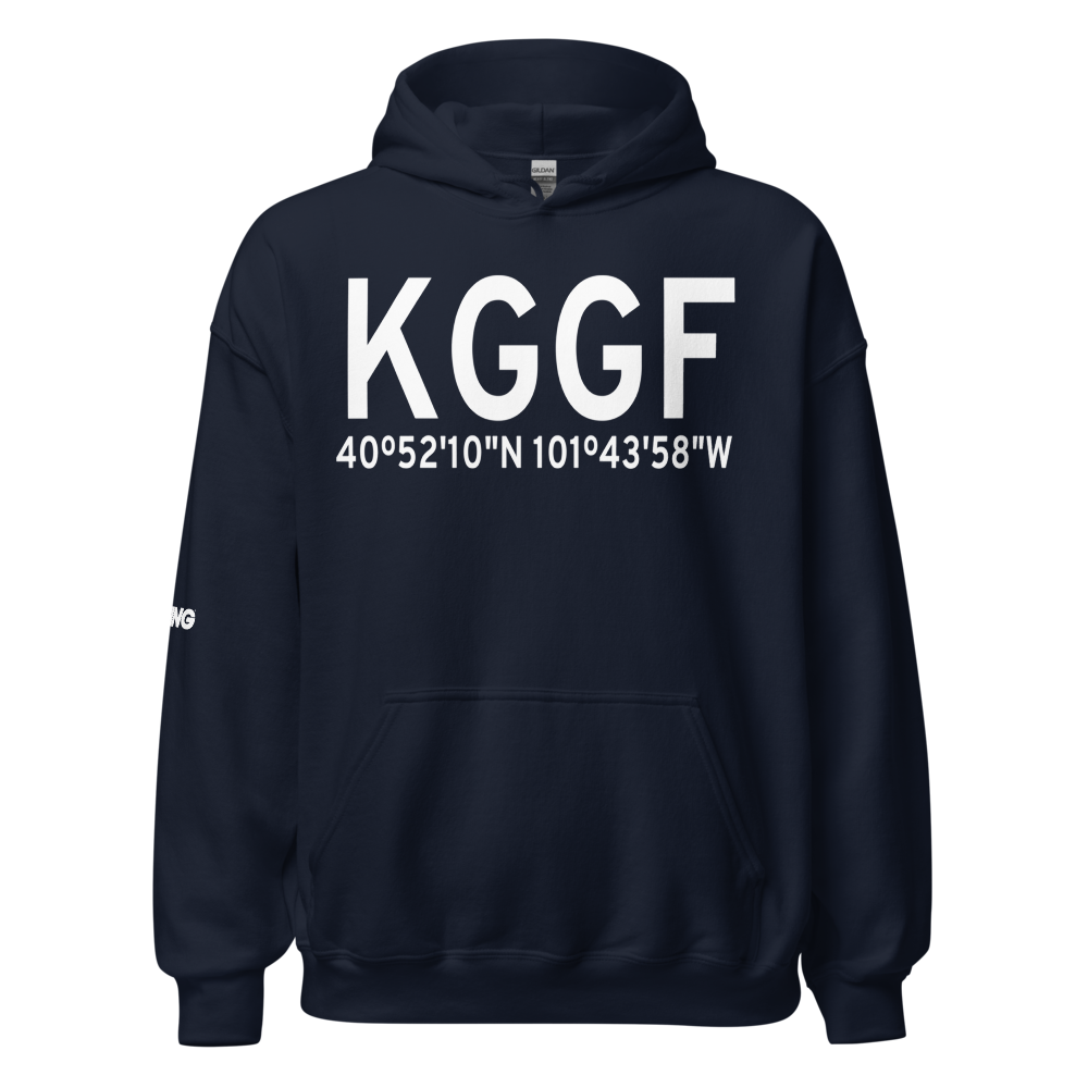 Grant Municipal Airport (KGGF) ICAO Hoodie Sweatshirt 