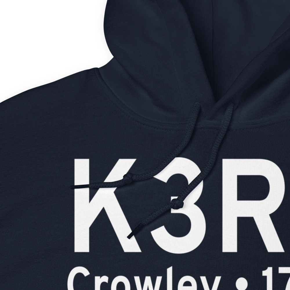 Le Gros Memorial Airport (K3R2) ICAO Hoodie Sweatshirt 