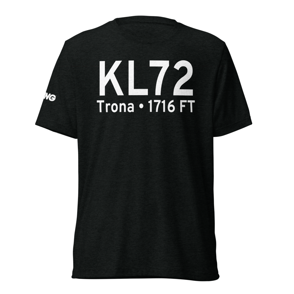 Trona Airport (KL72) ICAO Tri-blend T-Shirt 
