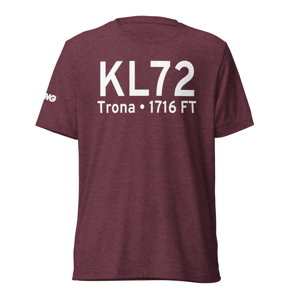 Trona Airport (KL72) ICAO Tri-blend T-Shirt 