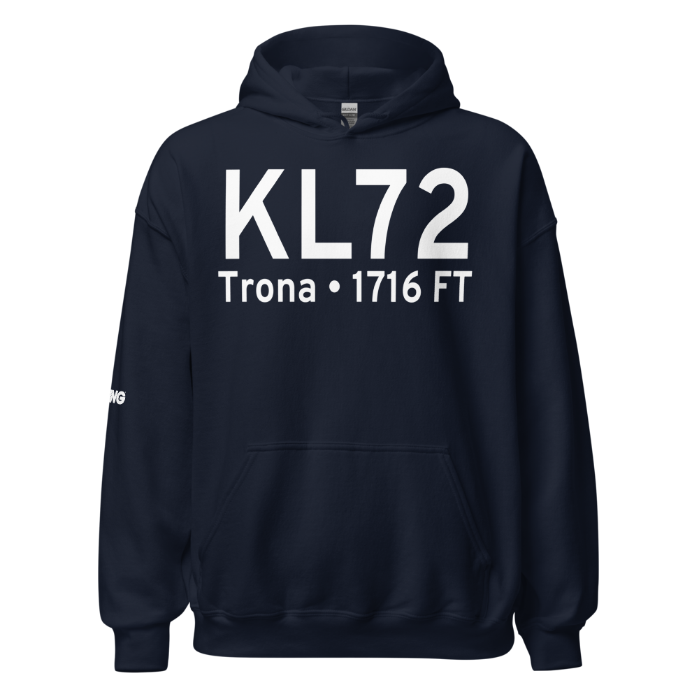 Trona Airport (KL72) ICAO Hoodie Sweatshirt 
