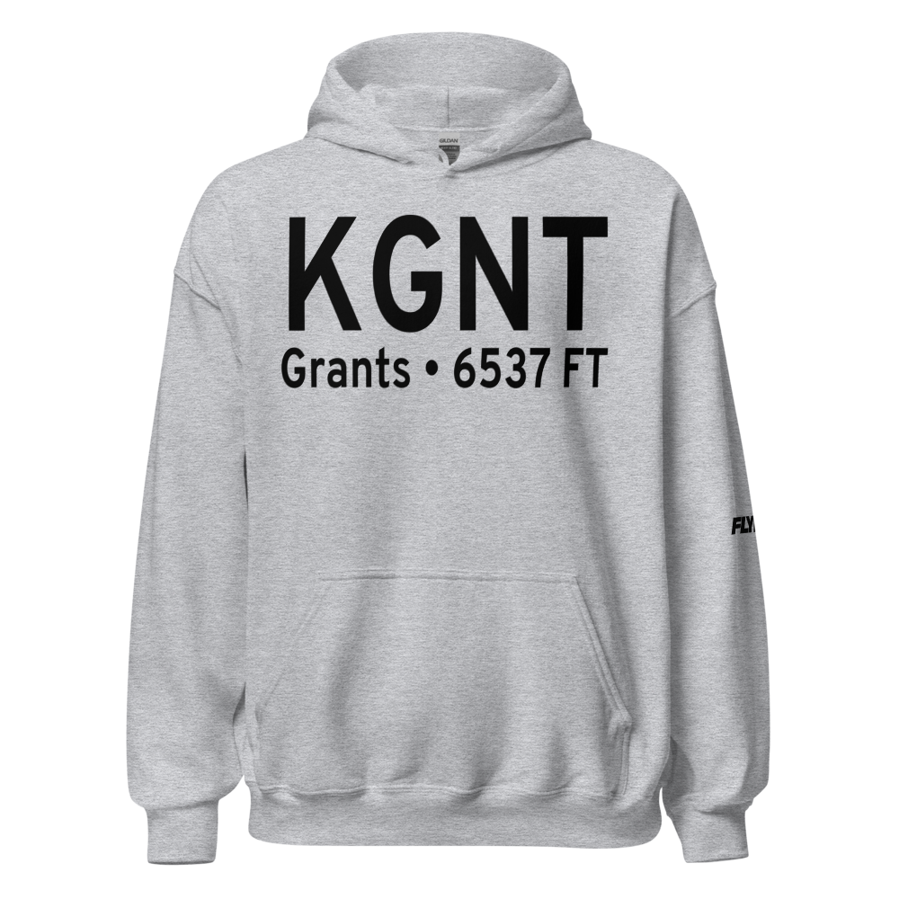Grants-Milan Municipal Airport (KGNT) ICAO Hoodie Sweatshirt 