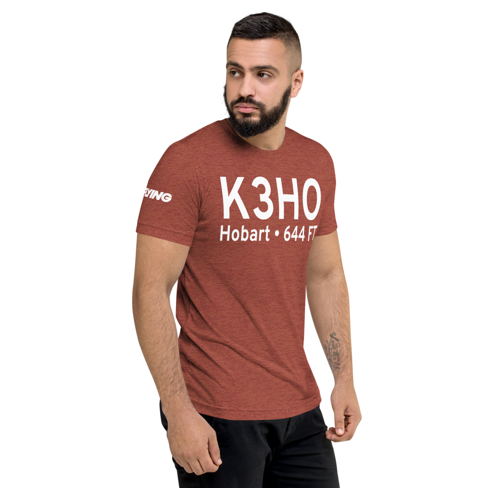 Hobart Sky Ranch Airport (K3HO) ICAO Tri-blend T-Shirt 