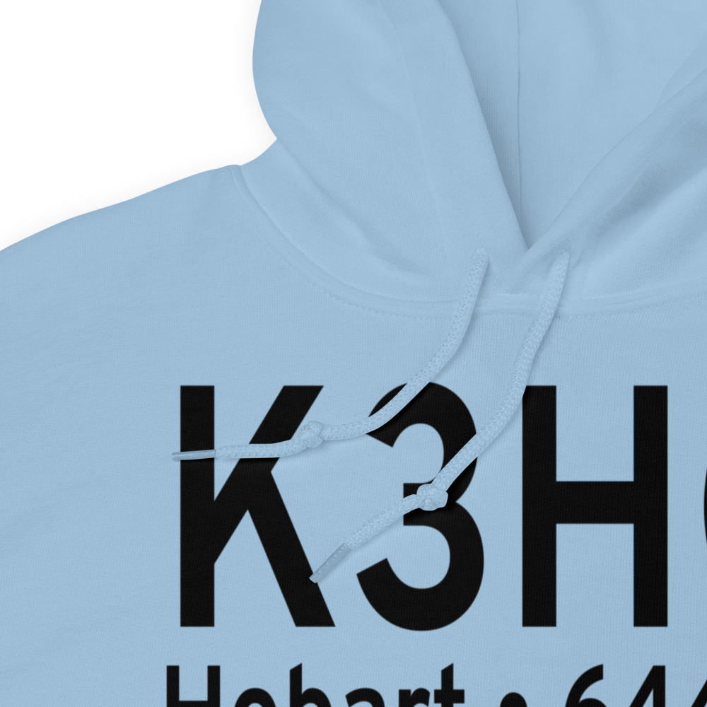 Hobart Sky Ranch Airport (K3HO) ICAO Hoodie Sweatshirt 