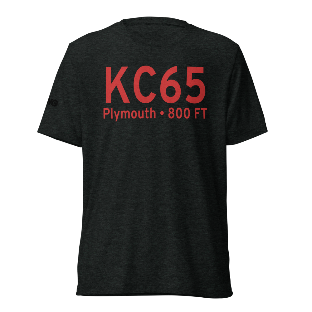 Plymouth Municipal Airport (KC65) ICAO Tri-blend T-Shirt 