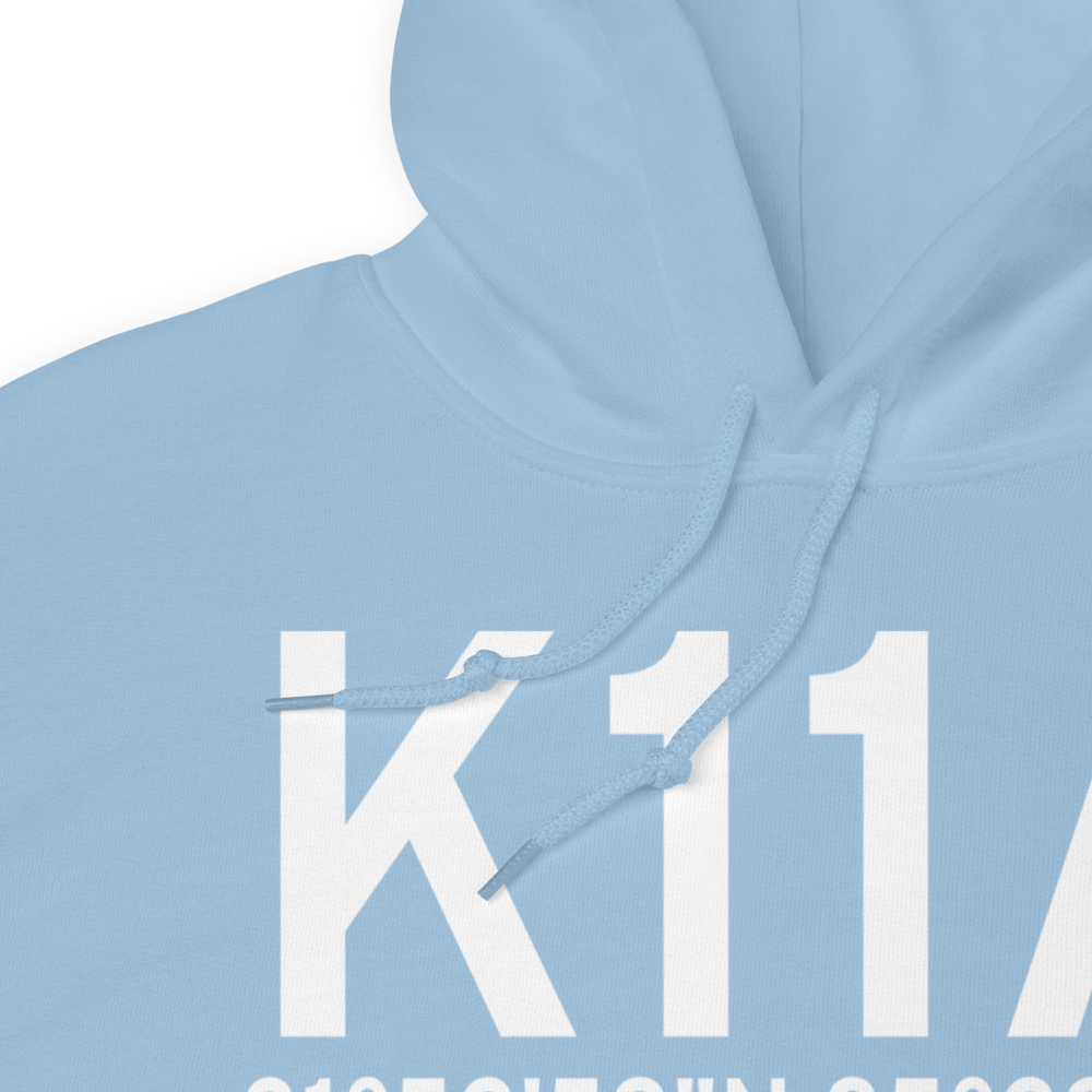 Clayton Municipal Airport (K11A) ICAO Hoodie Sweatshirt 