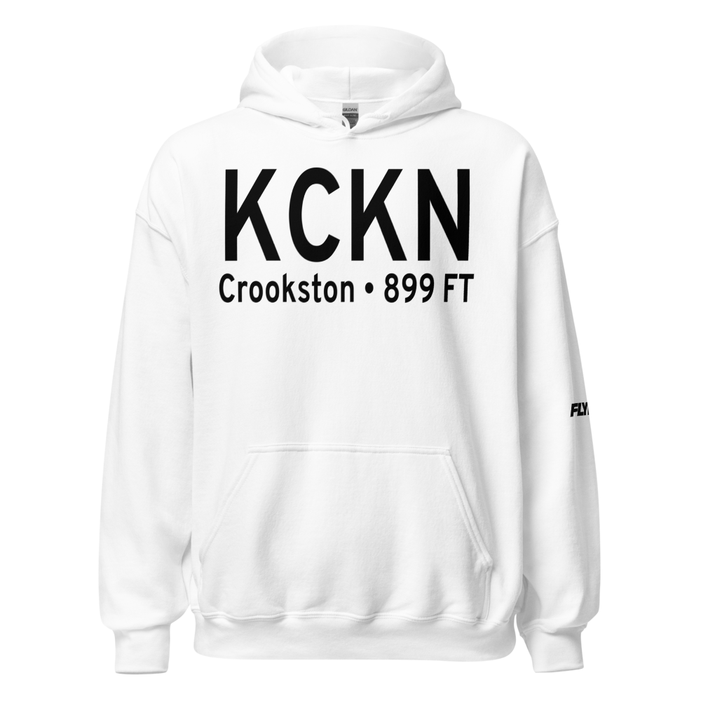 Crookston Municipal Kirkwood Field (KCKN) ICAO Hoodie Sweatshirt 