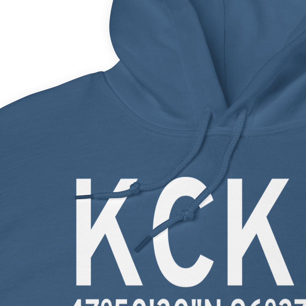 Crookston Municipal Kirkwood Field (KCKN) ICAO Hoodie Sweatshirt 
