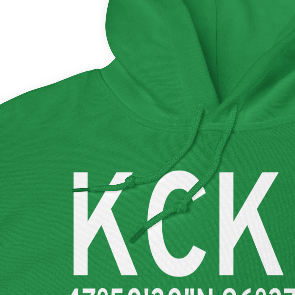 Crookston Municipal Kirkwood Field (KCKN) ICAO Hoodie Sweatshirt 