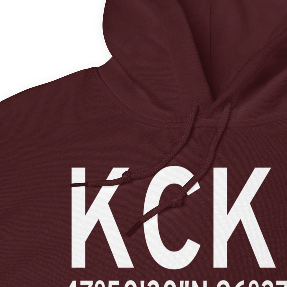 Crookston Municipal Kirkwood Field (KCKN) ICAO Hoodie Sweatshirt 
