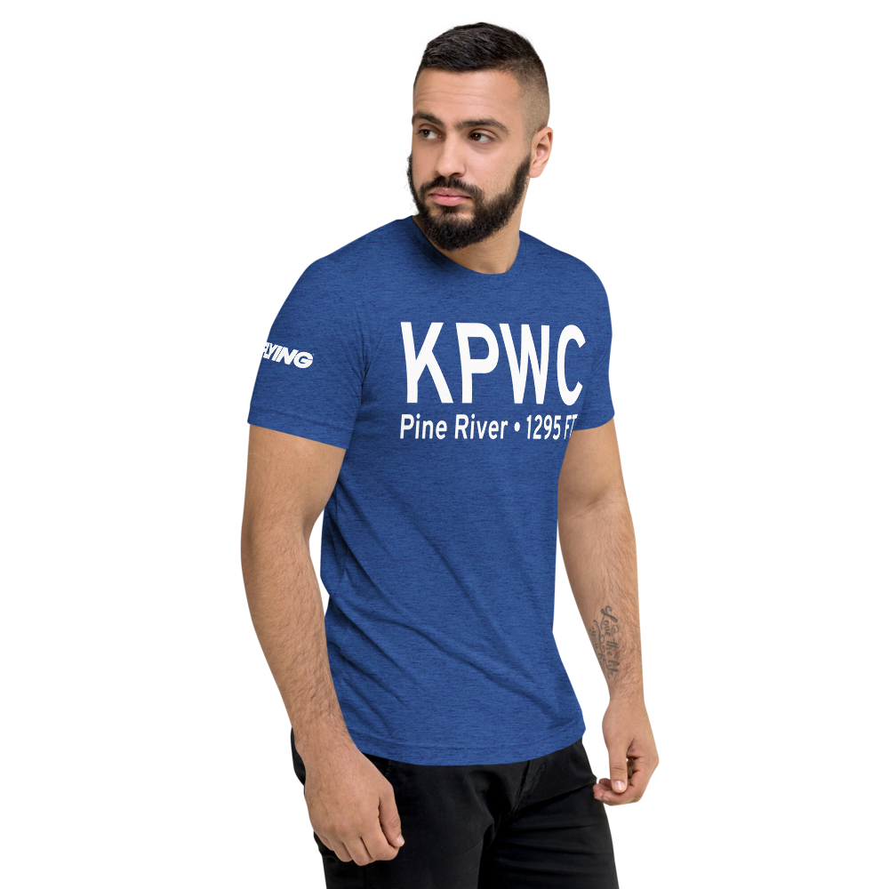 Pine River Regional Airport (KPWC) ICAO Tri-blend T-Shirt 