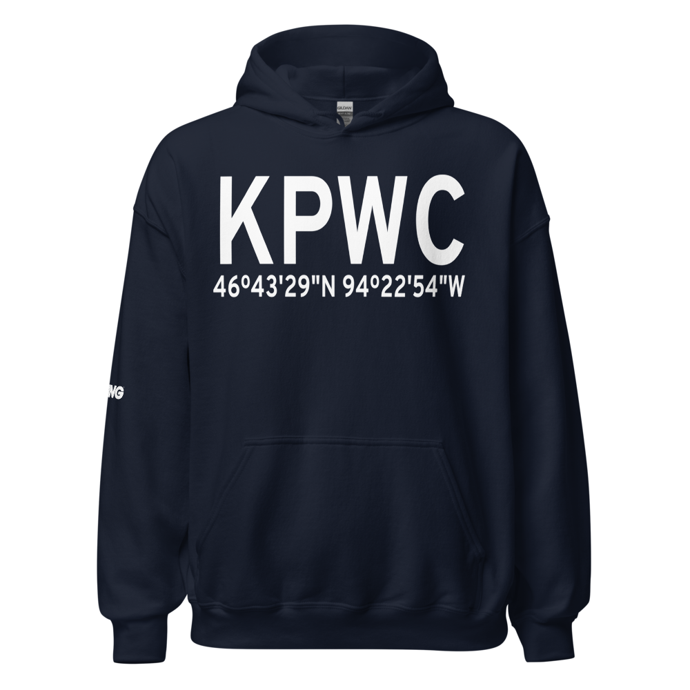 Pine River Regional Airport (KPWC) ICAO Hoodie Sweatshirt 