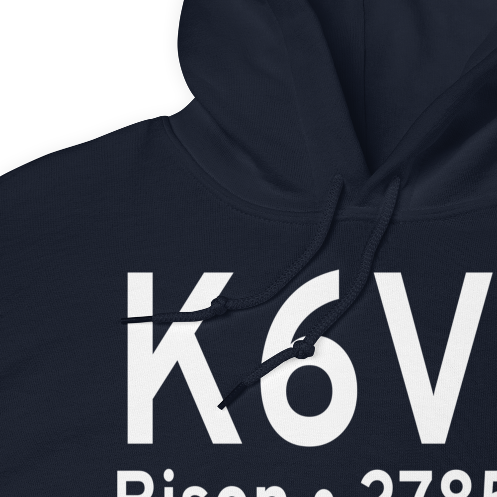 Bison Municipal Airport (K6V5) ICAO Hoodie Sweatshirt 