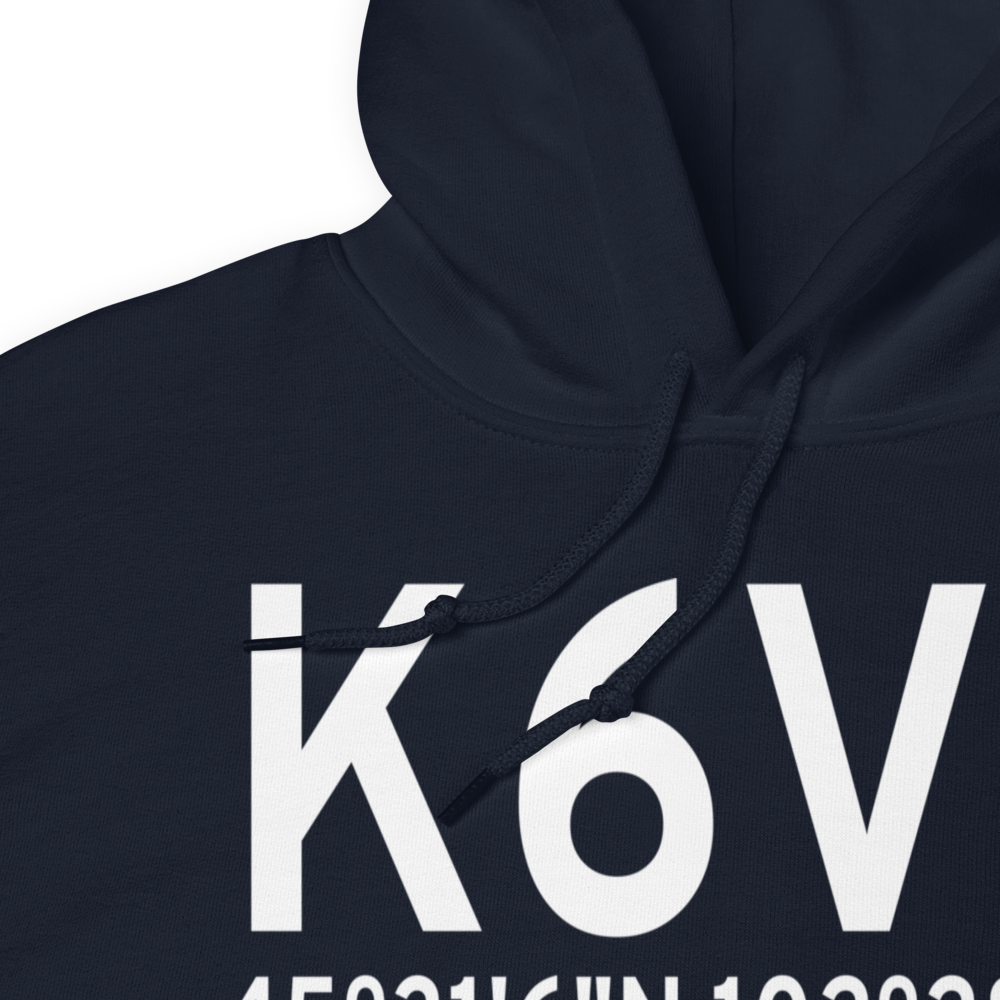 Bison Municipal Airport (K6V5) ICAO Hoodie Sweatshirt 