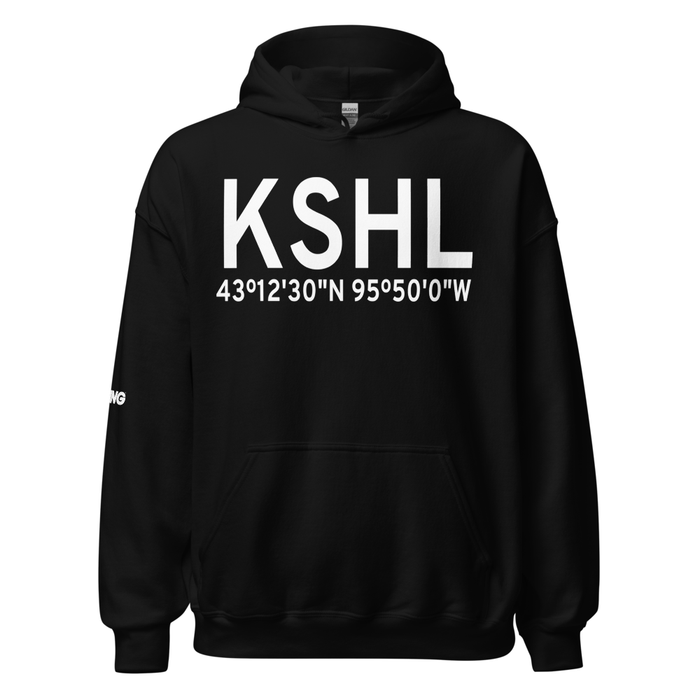 Sheldon Regional Airport (KSHL) ICAO Hoodie Sweatshirt 