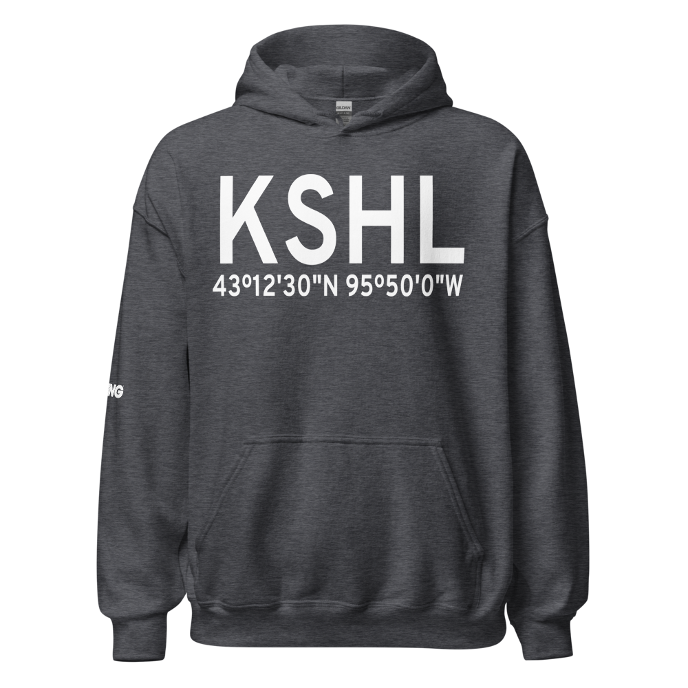 Sheldon Regional Airport (KSHL) ICAO Hoodie Sweatshirt 