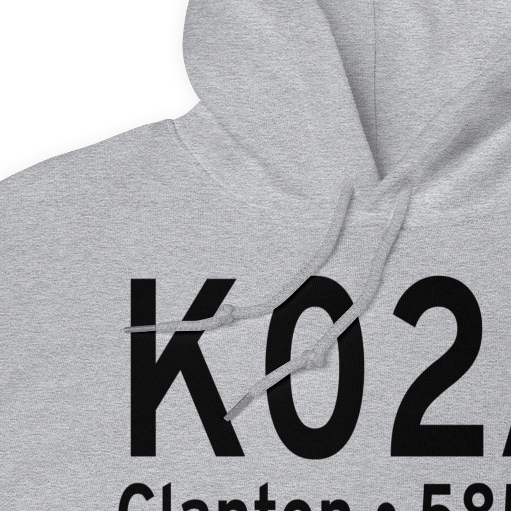 Chilton County Airport / Gragg-Wade Field (K02A) ICAO Hoodie Sweatshirt 