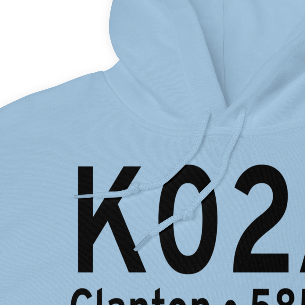 Chilton County Airport / Gragg-Wade Field (K02A) ICAO Hoodie Sweatshirt 